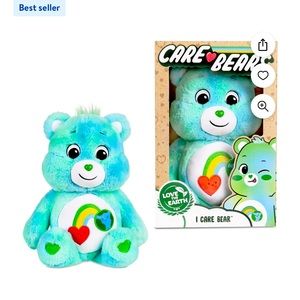 New Care Bears Plush Love The Earth I Care Bear 40th Anniversary